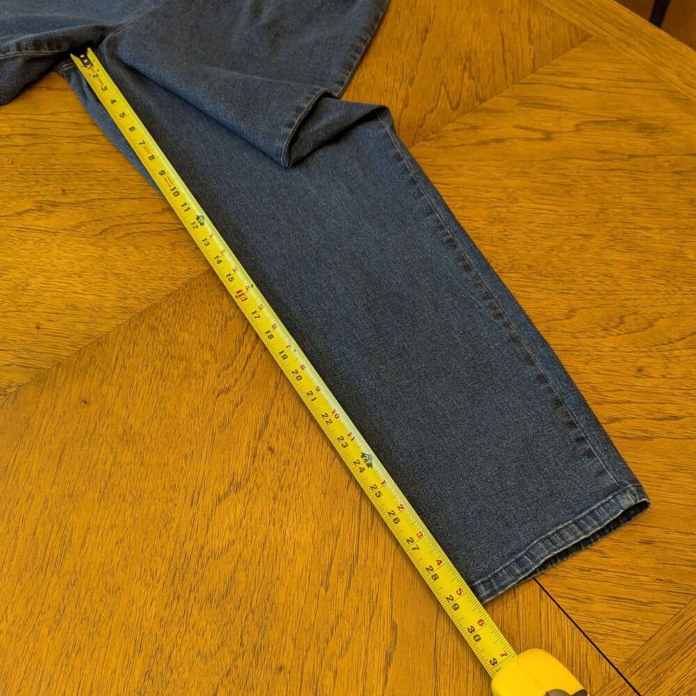 Vintage Cherokee Woman High Waist Stretch Denim Jeans Tapered Leg Size 16 - Picture 6 of 9